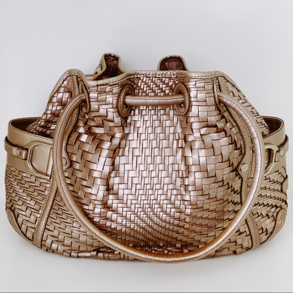 Cole Haan Genevieve Leather Saddle Tote Hand Bag - Picture 2 of 8